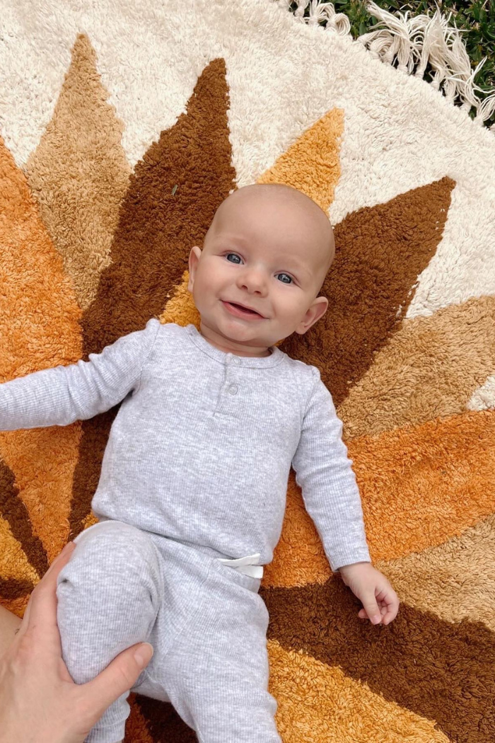 SILVER MARLE RIB BUBBYSUIT