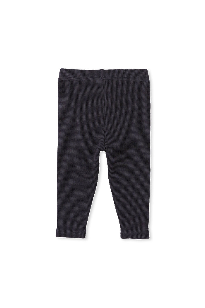 NAVY WAFFLE BABY PANT