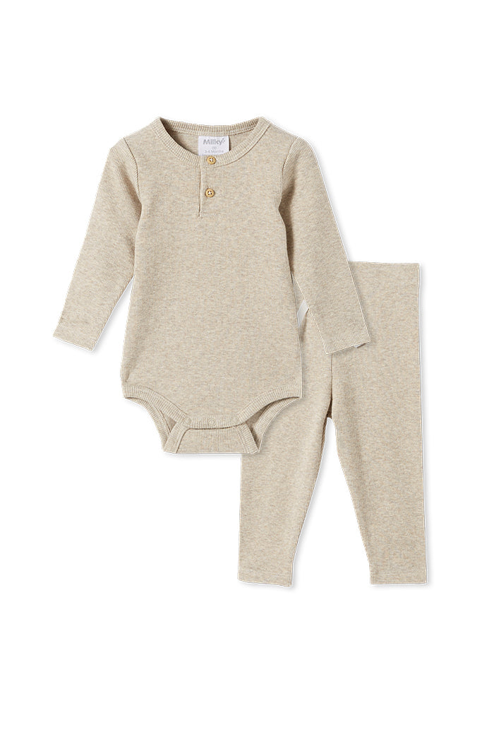 Natural Bubbysuit and Pant Set