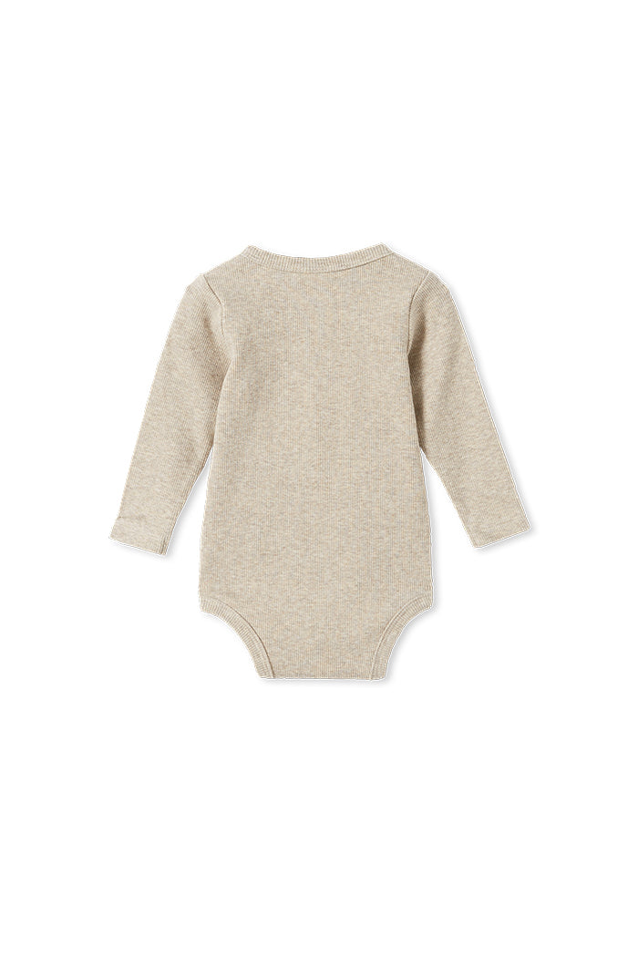 NATURAL MARLE RIB BUBBYSUIT
