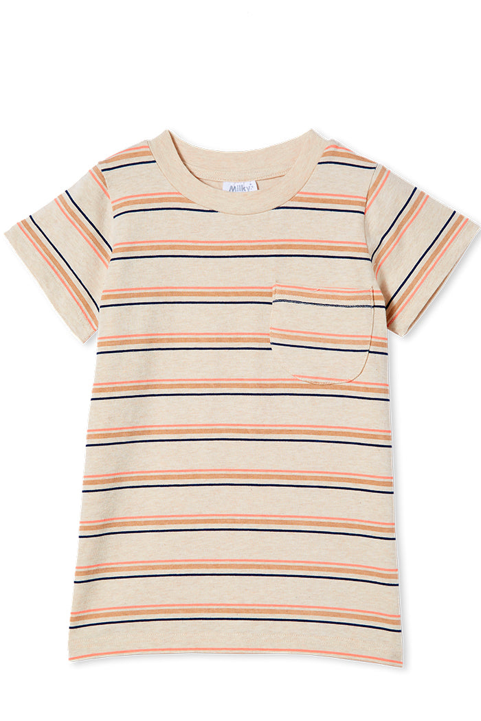 NATURAL STRIPE TEE