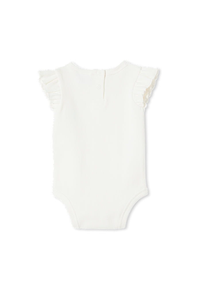 WHITE RIB BUBBYSUIT