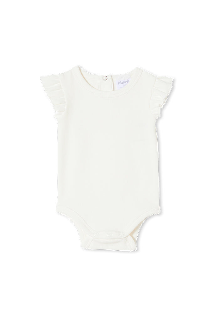 WHITE RIB BUBBYSUIT