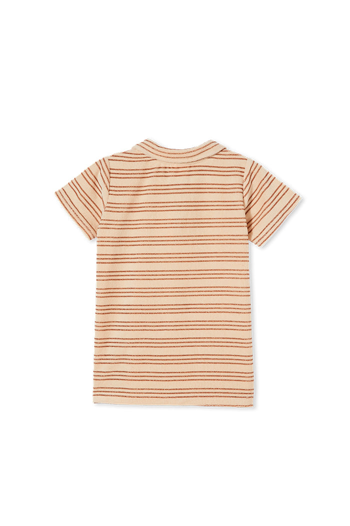 STRIPE TERRY TOWELLING POLO