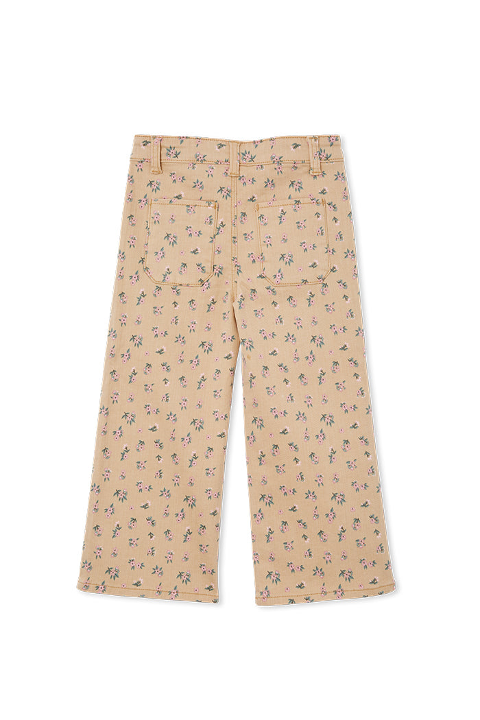 Floral Denim Crop Jean