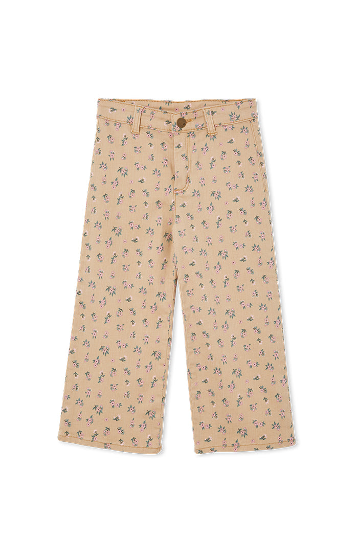 Floral Denim Crop Jean