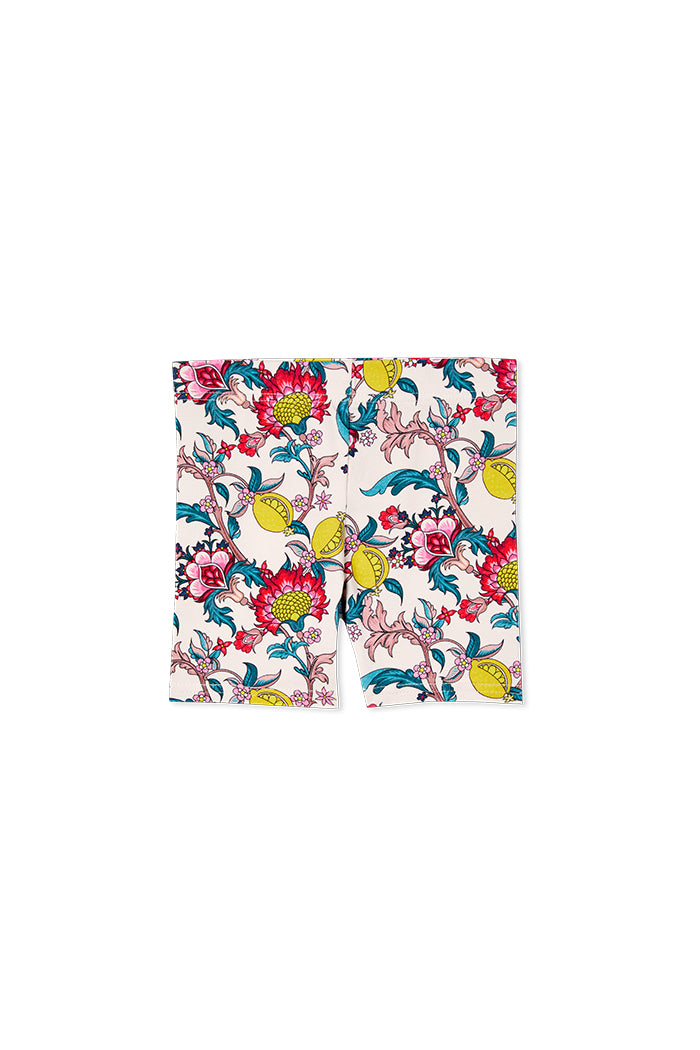 Citrus Floral Bike Short