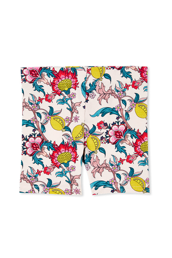 Citrus Floral Bike Short