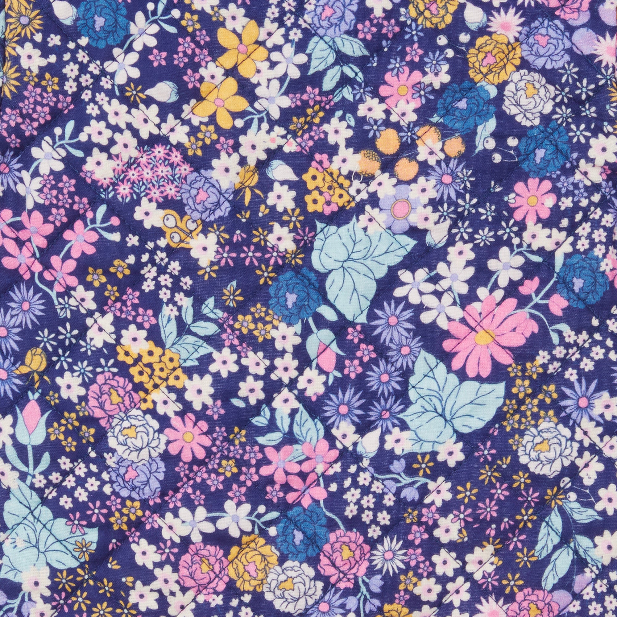 Winter Bouquet Shirred Dress