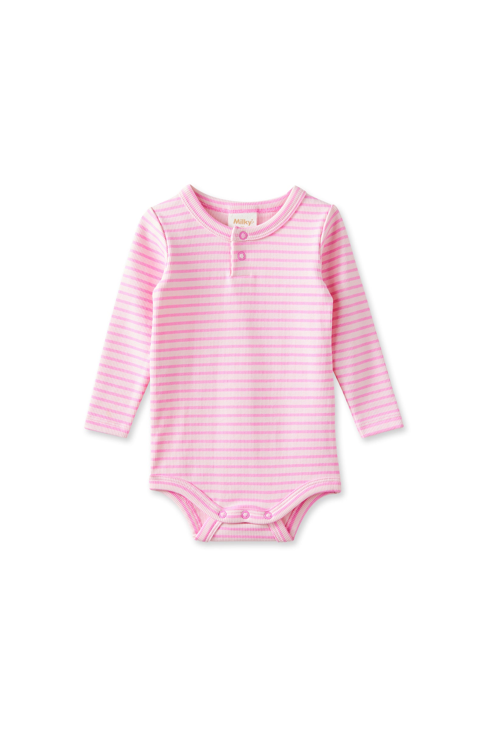 Tickled Pink Stripe Bubbysuit