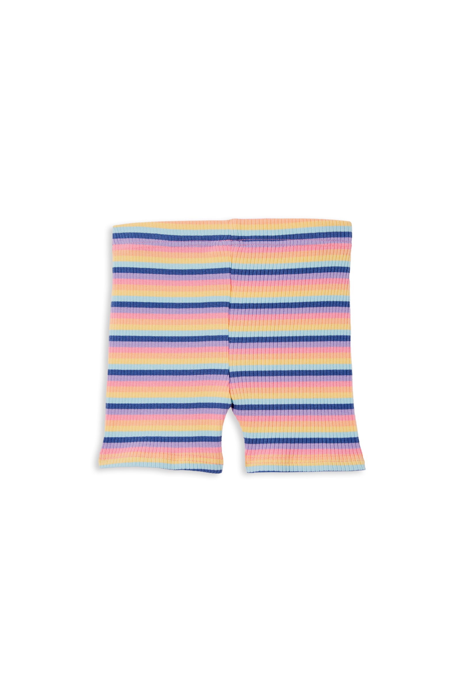 Multi Stripe Rib Bike Short