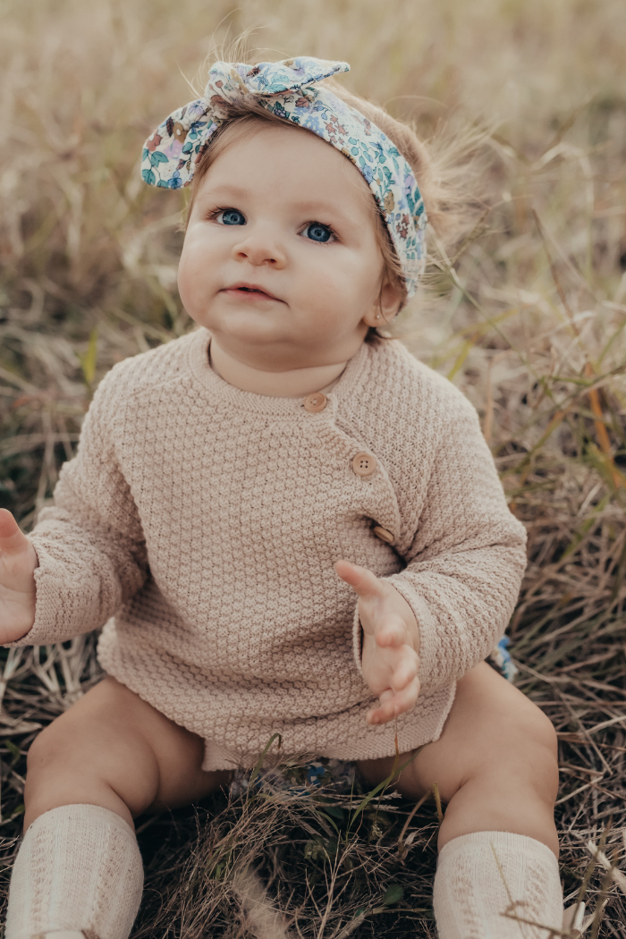 Natural Baby Knit Cardigan