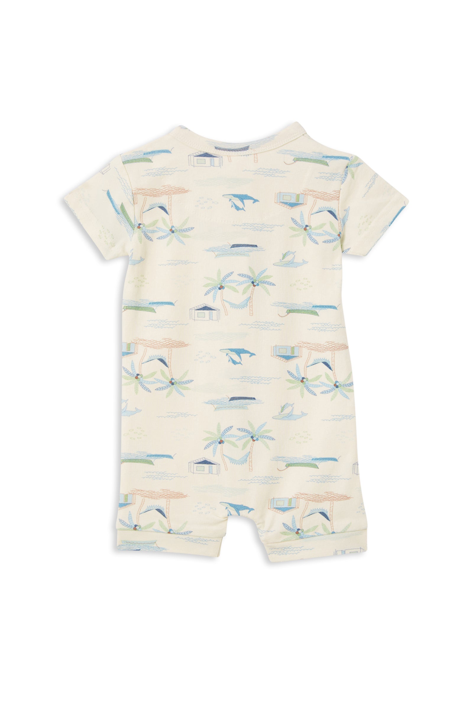 Fishing Village Zip Romper