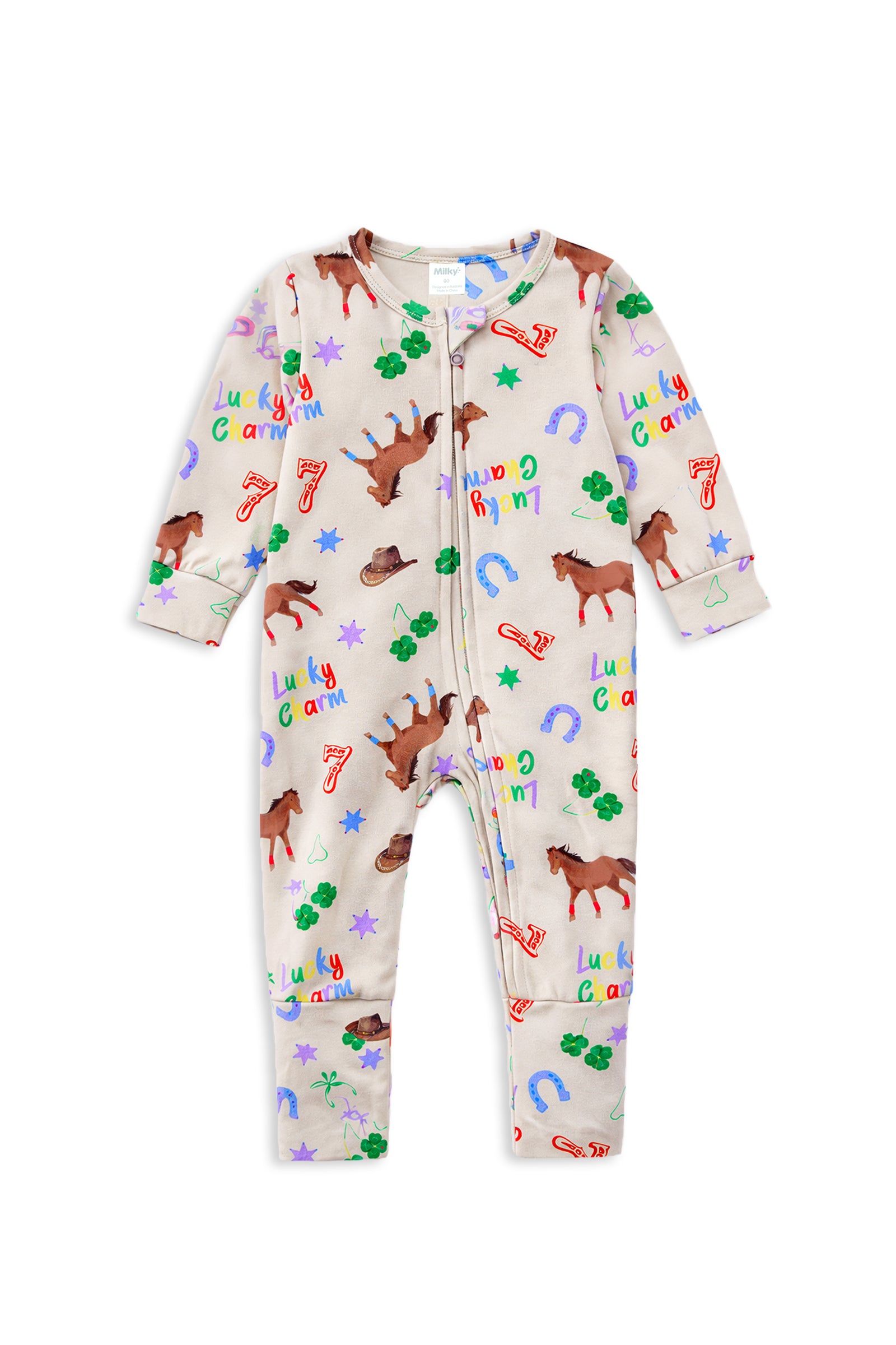 Lucky Charm Zip Romper - Coming Soon