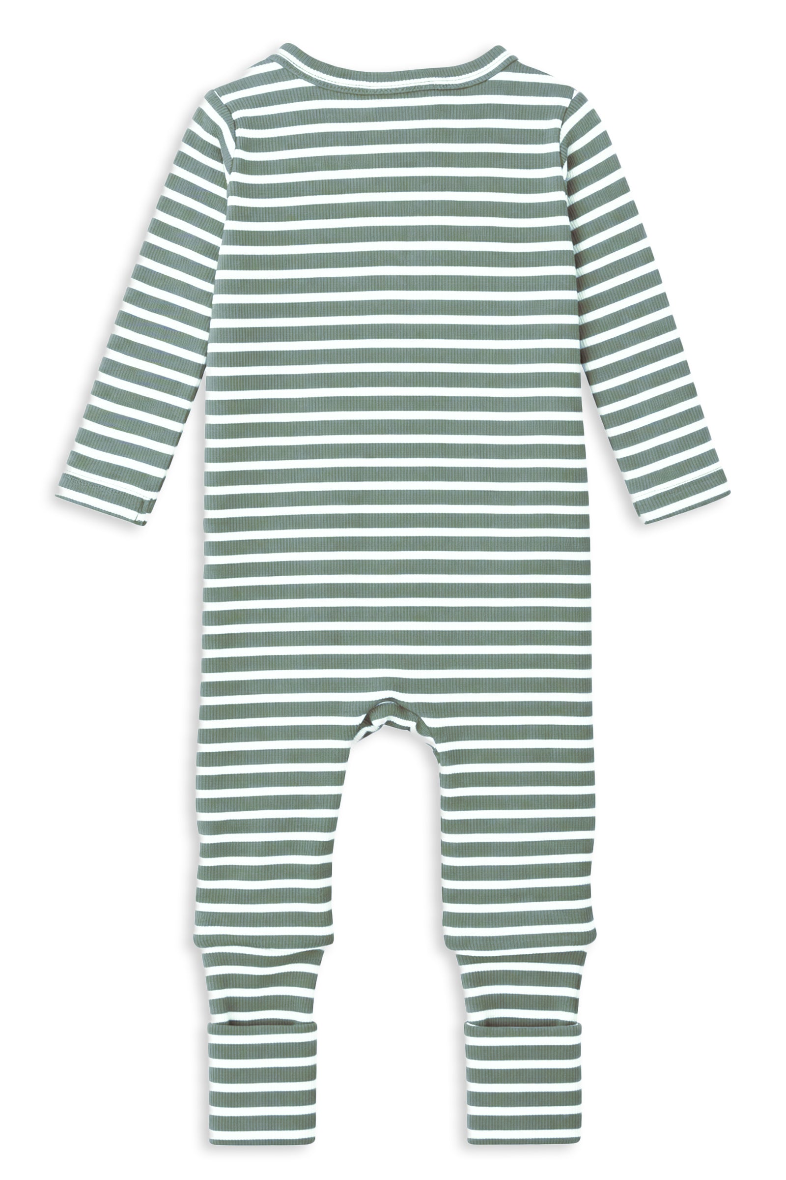 Fern Stripe Zip Romper