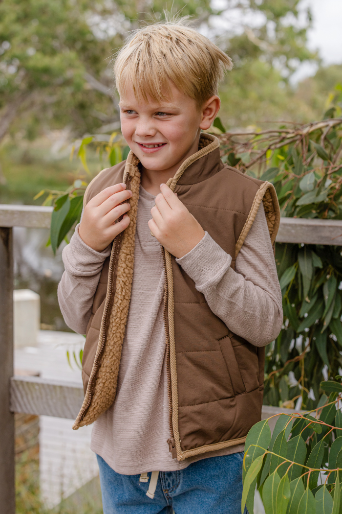 Chocolate Sherpa Vest