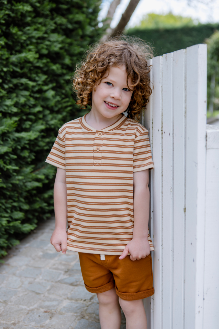 Natural Stripe Henley