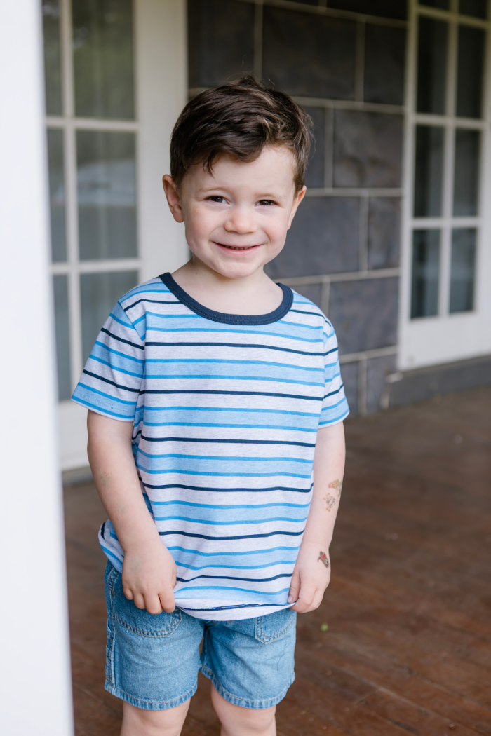 Blue Stripe Tee