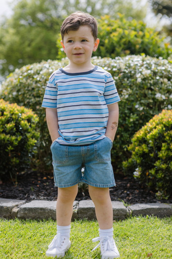 Blue Stripe Tee