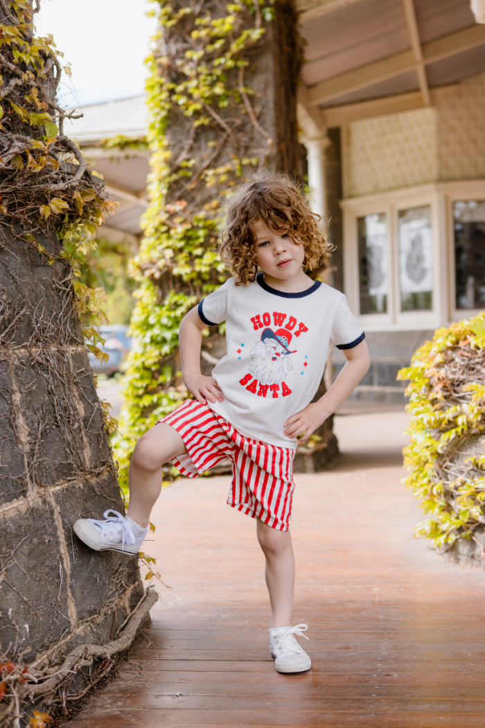 Red Stripe Short