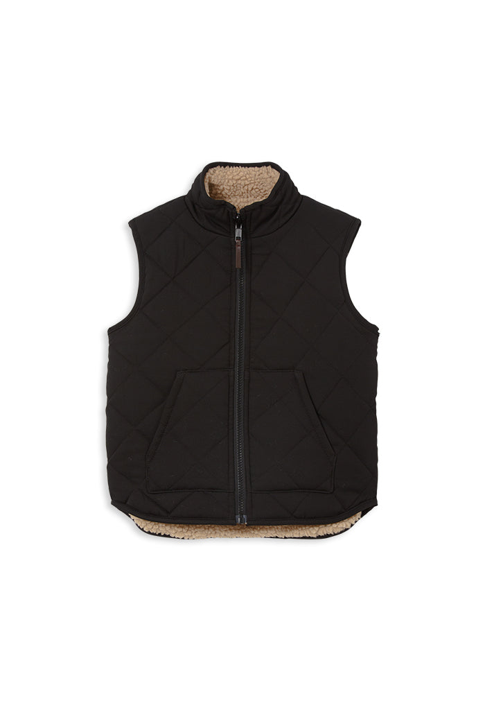 Reversible Sherpa Puffer Vest