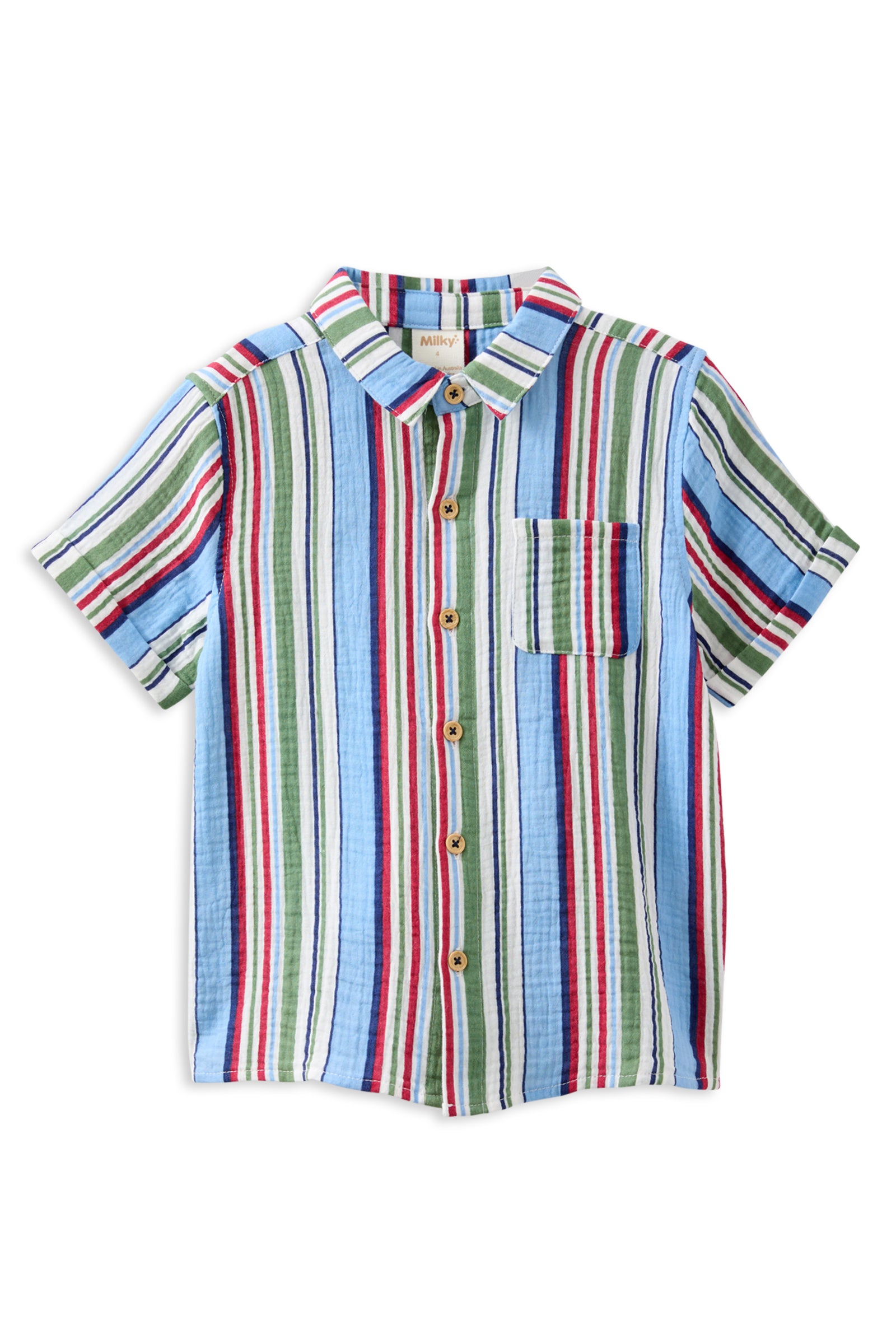 Crinkle Stripe Shirt
