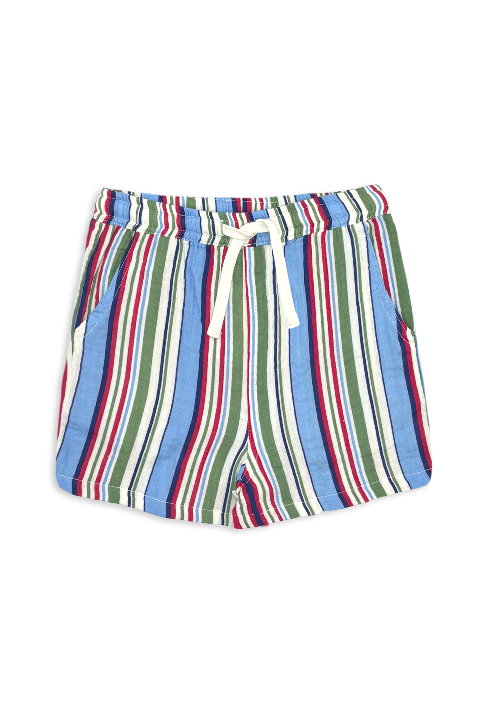 Crinkle Stripe Short