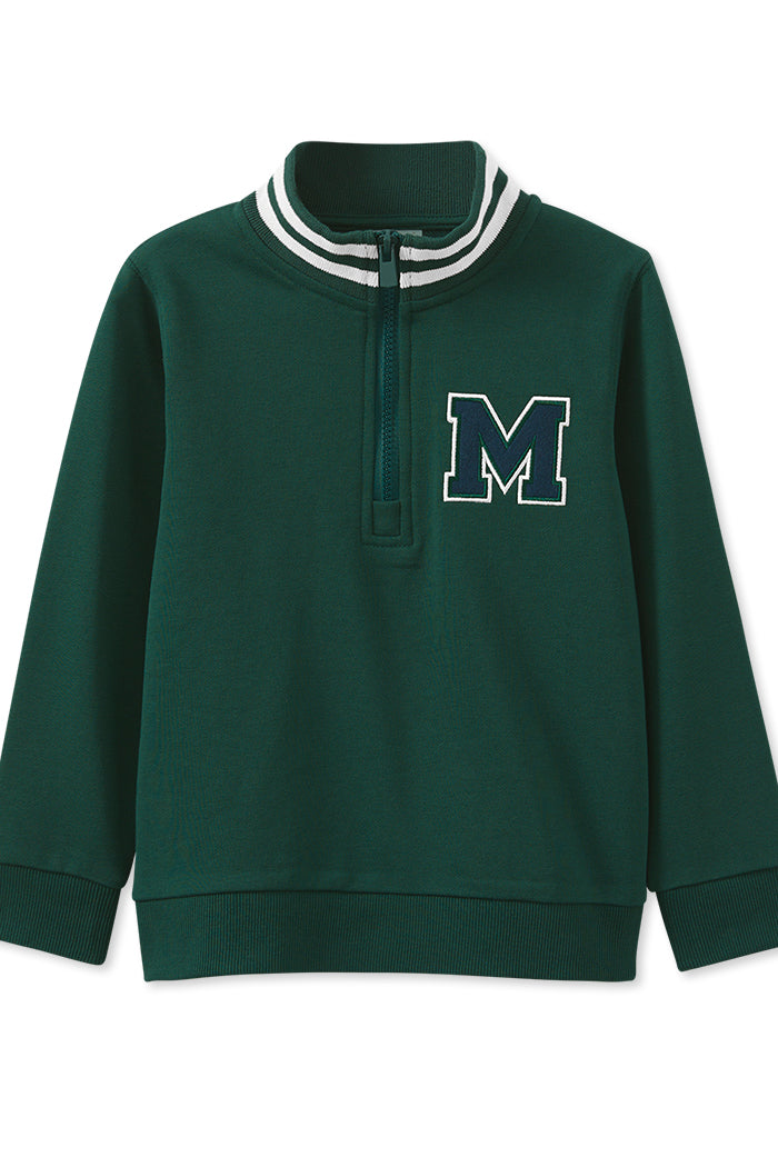 Green Zip Sweat