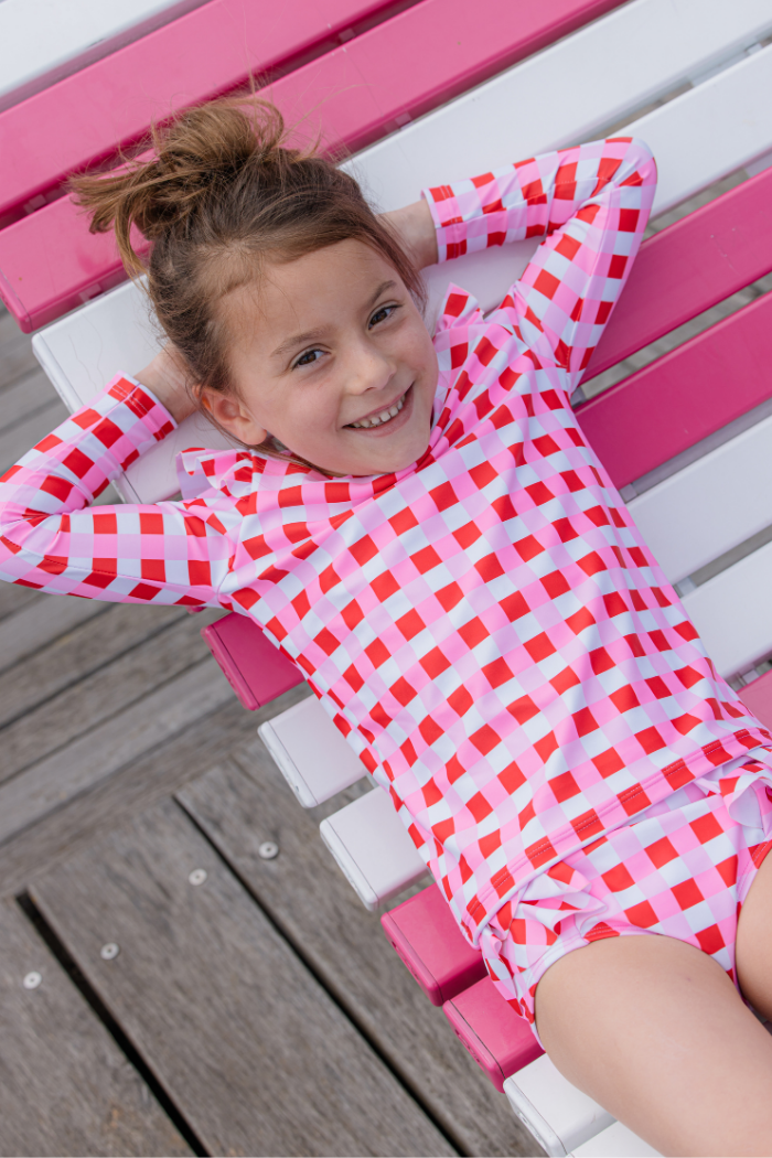 Lollipop Check Rash Vest