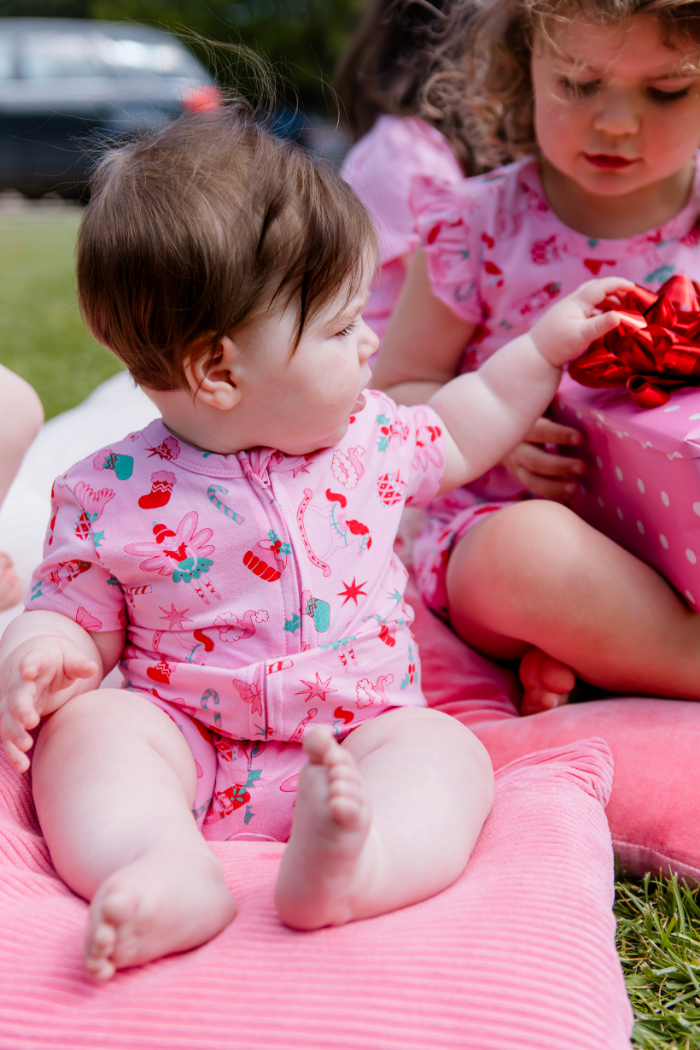 Christmas Zip Romper