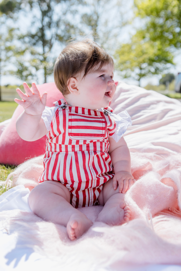 Red Stripe Overall