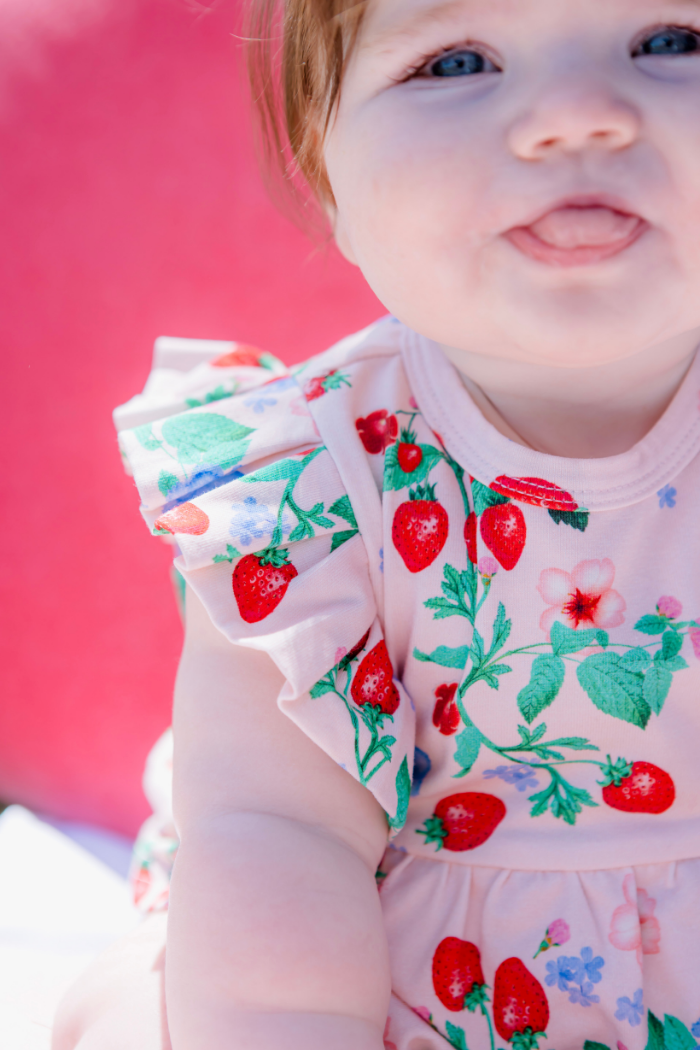 Very Berry Frill Baby Dress