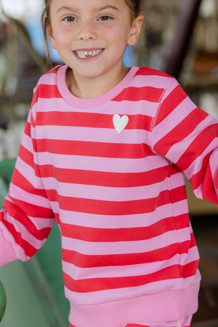 Cherry Stripe Sweat