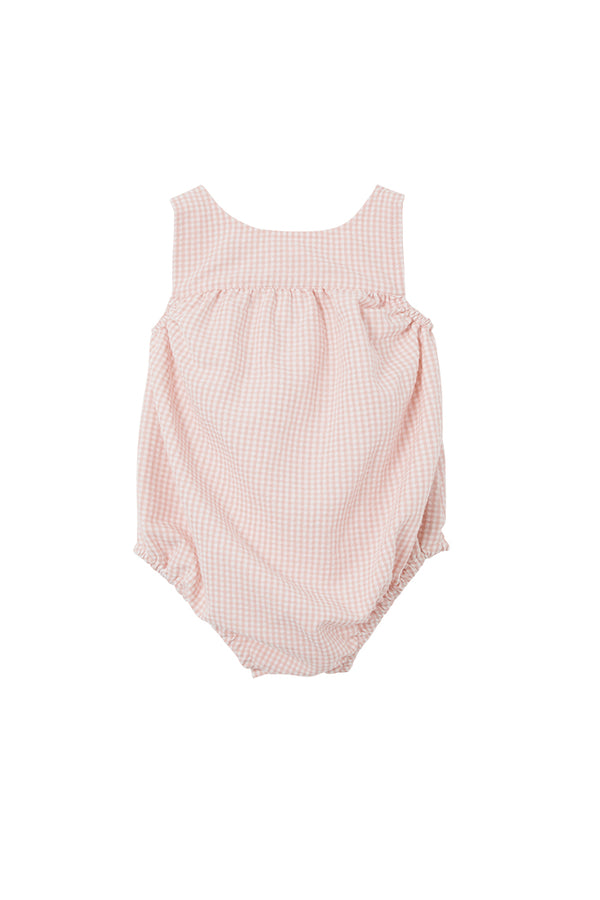 Pink Check Playsuit