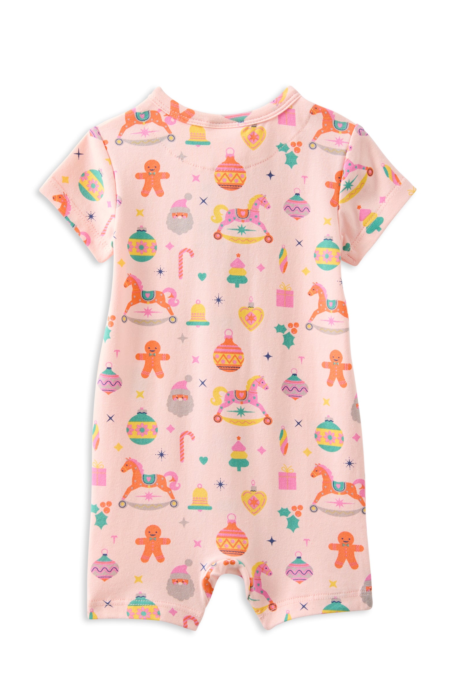 Candy Cane Zip Romper