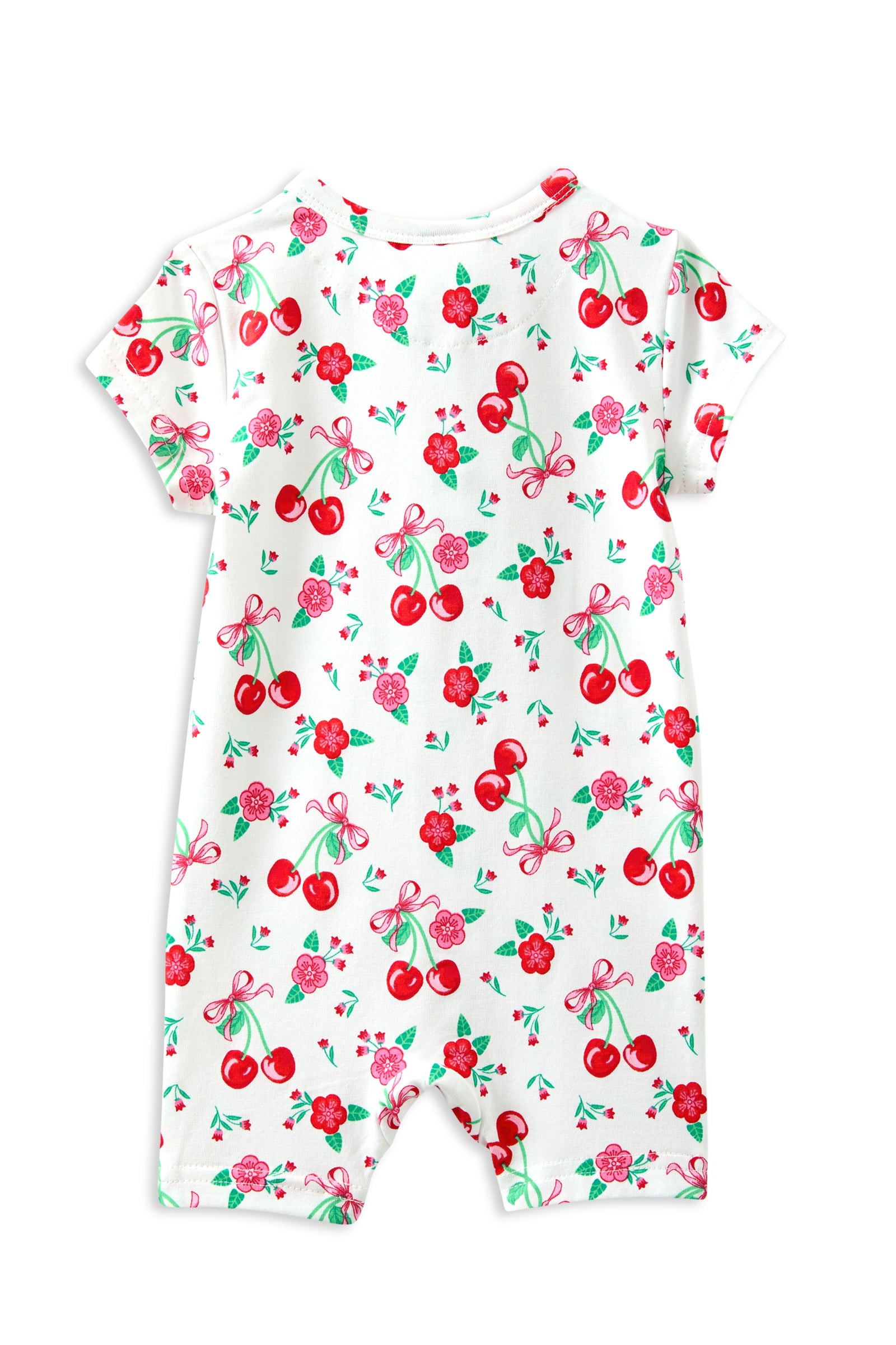 Sweet Cherry Zip Romper
