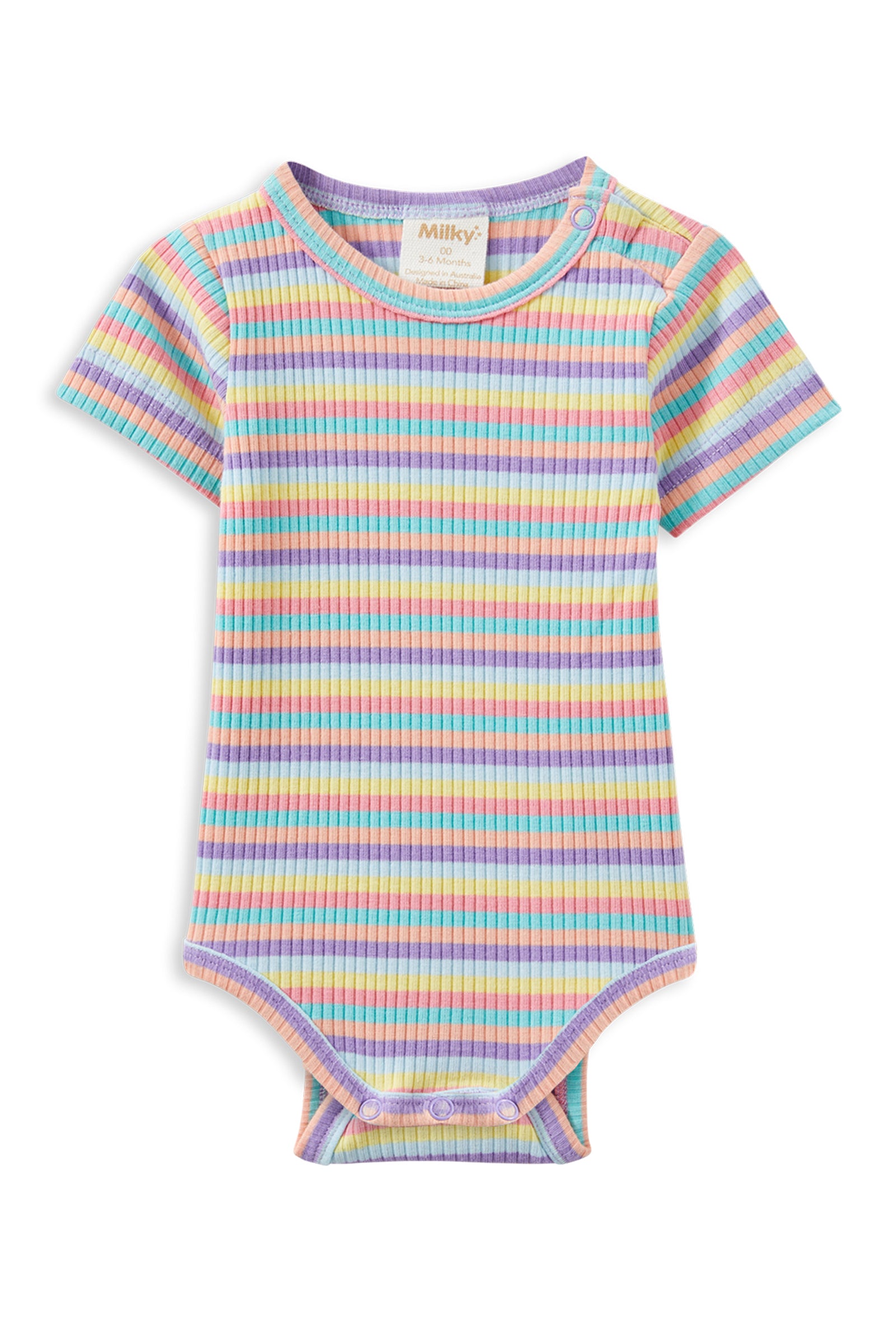 Multi Stripe Rib Bubbysuit