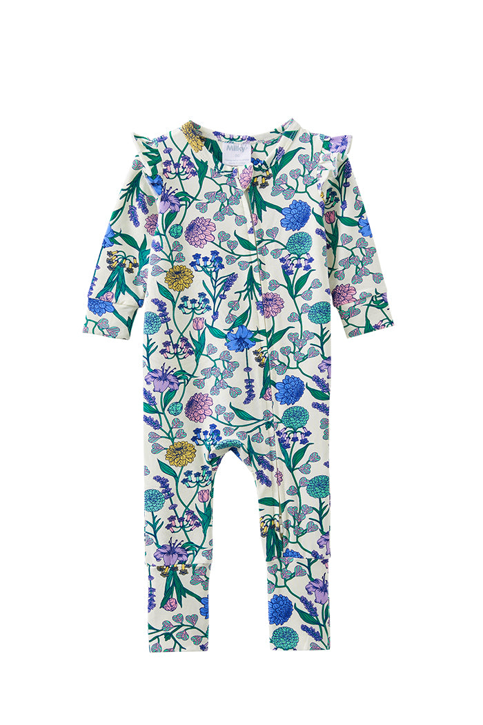 Spring Bouquet Zip Romper