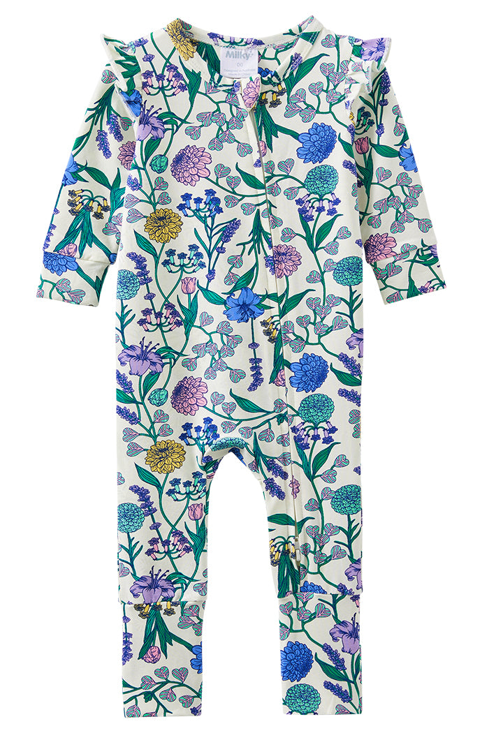 Spring Bouquet Zip Romper