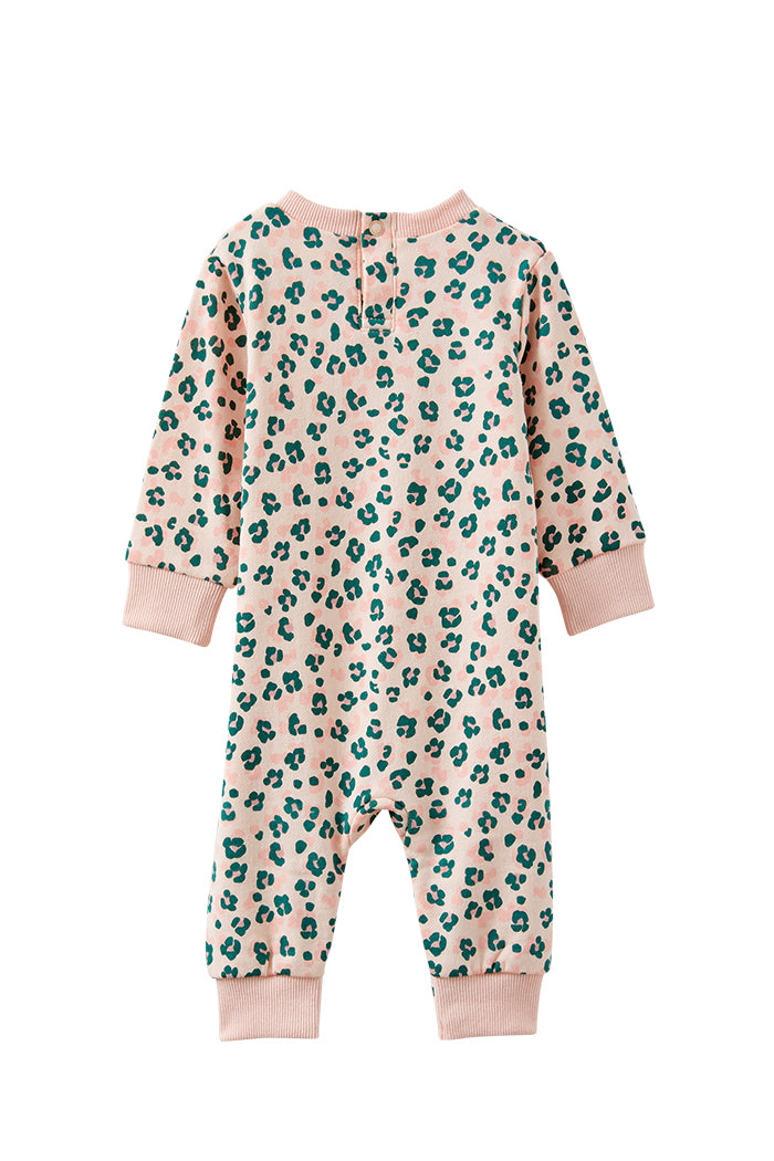 Leopard Fleece Romper