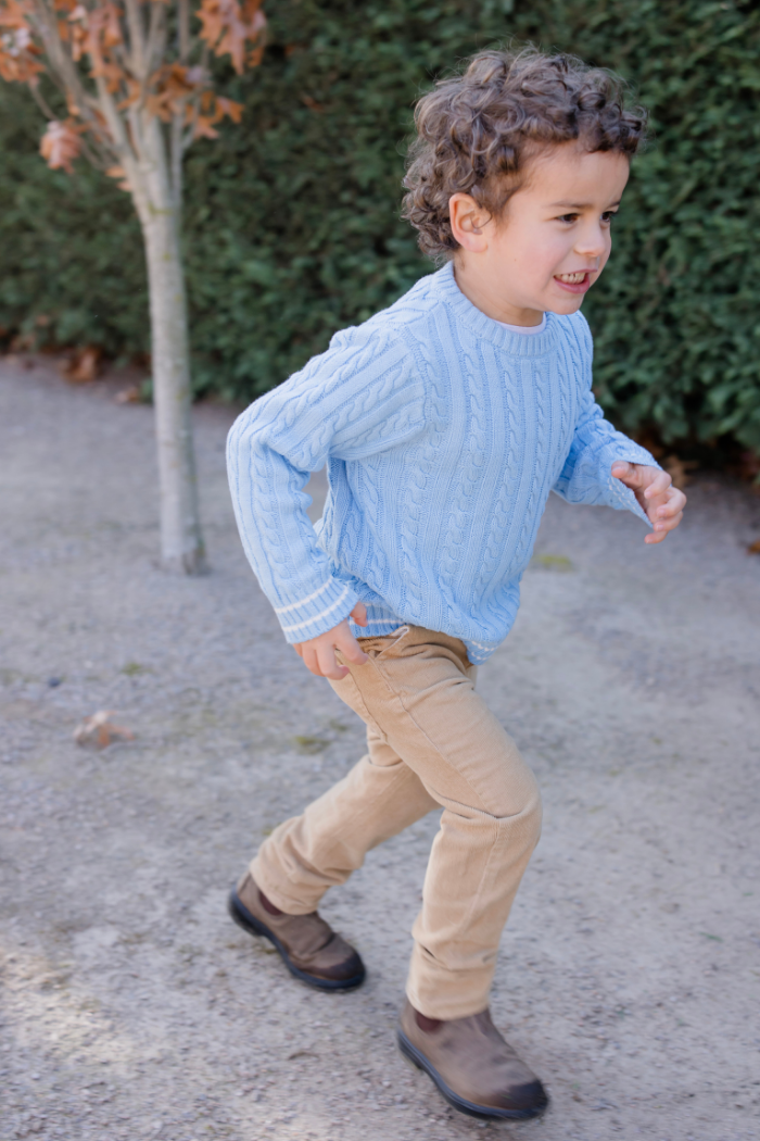 Cornflower Cable Knit Jumper