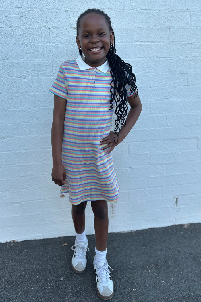 Multi Stripe Rib Dress