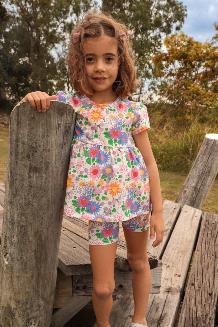 Sunshine Floral Swing Tee
