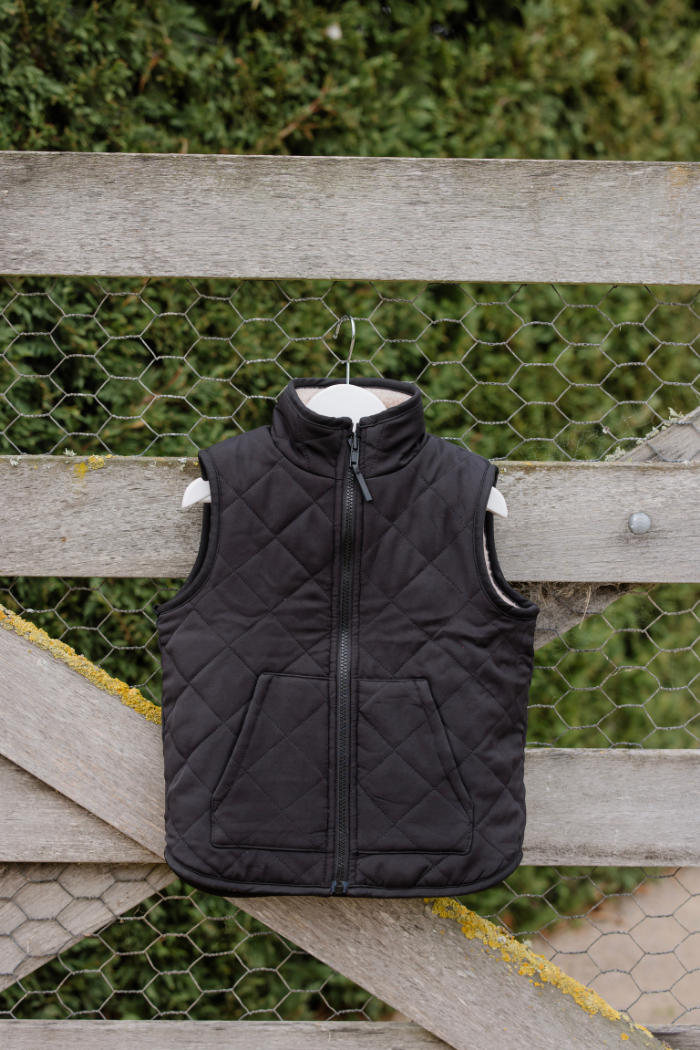 Reversible Sherpa Puffer Vest