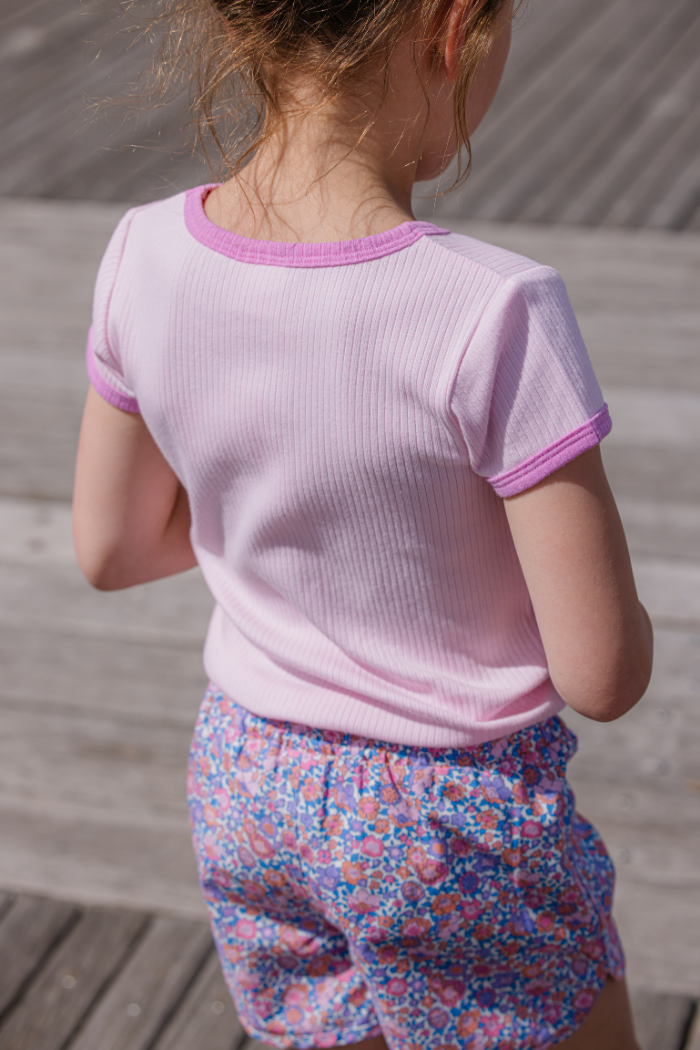 Pink Rib Tee