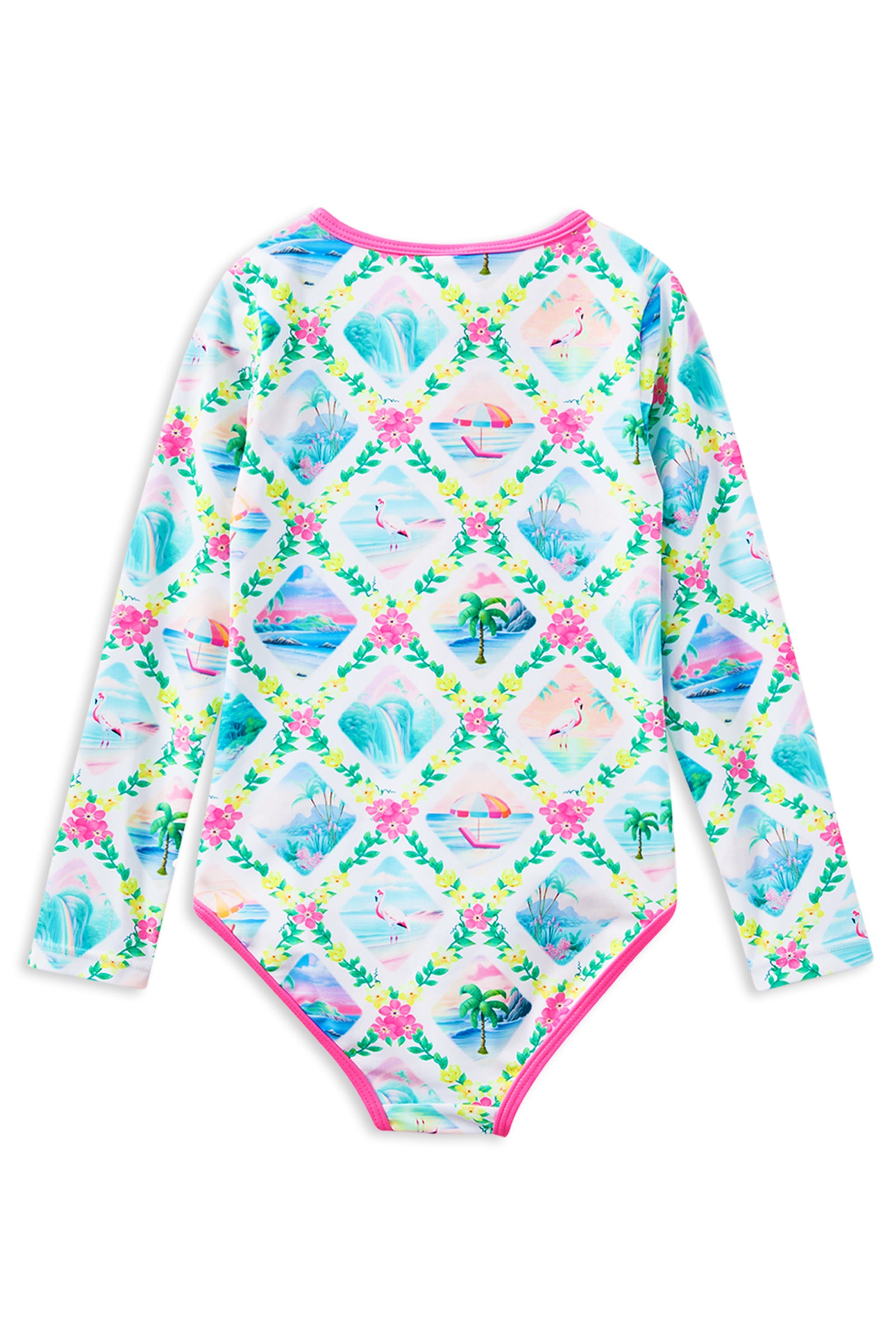 Aloha Long Sleeve Swimsuit