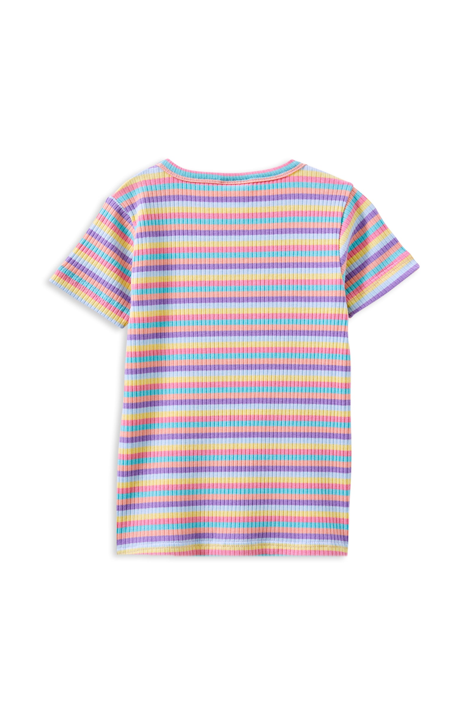 Multi Stripe Rib Tee