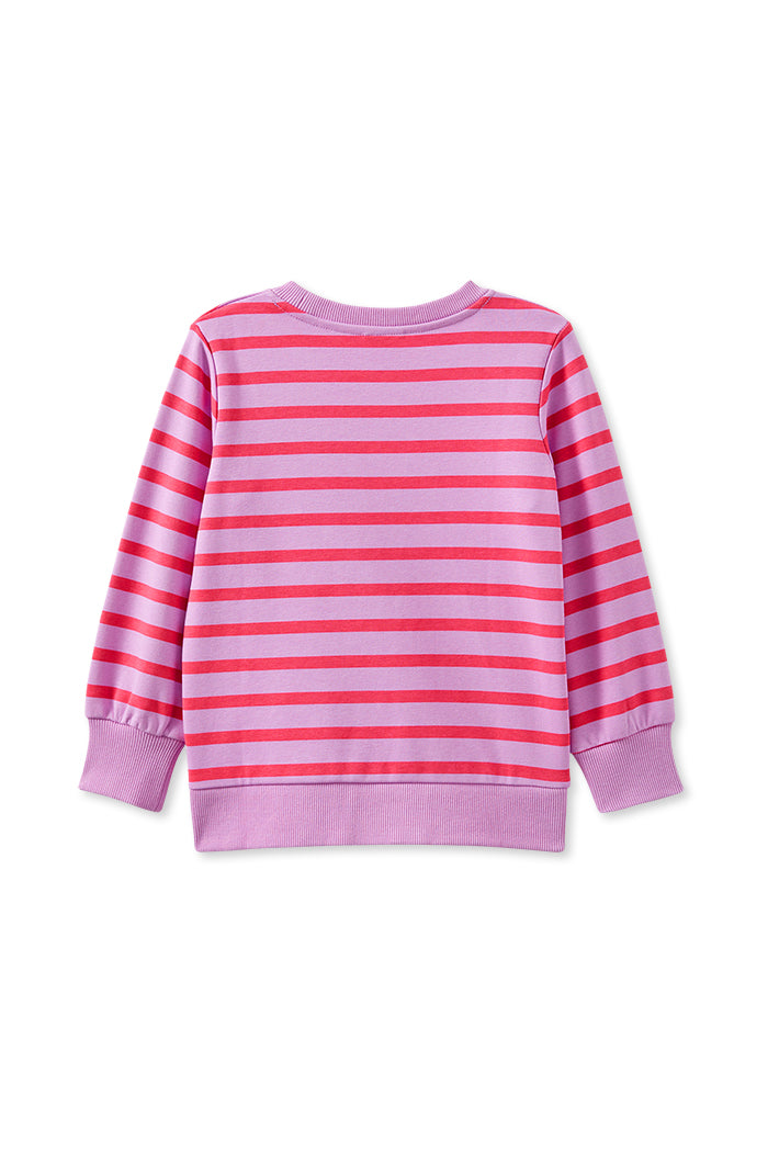 Raspberry Stripe Sweat