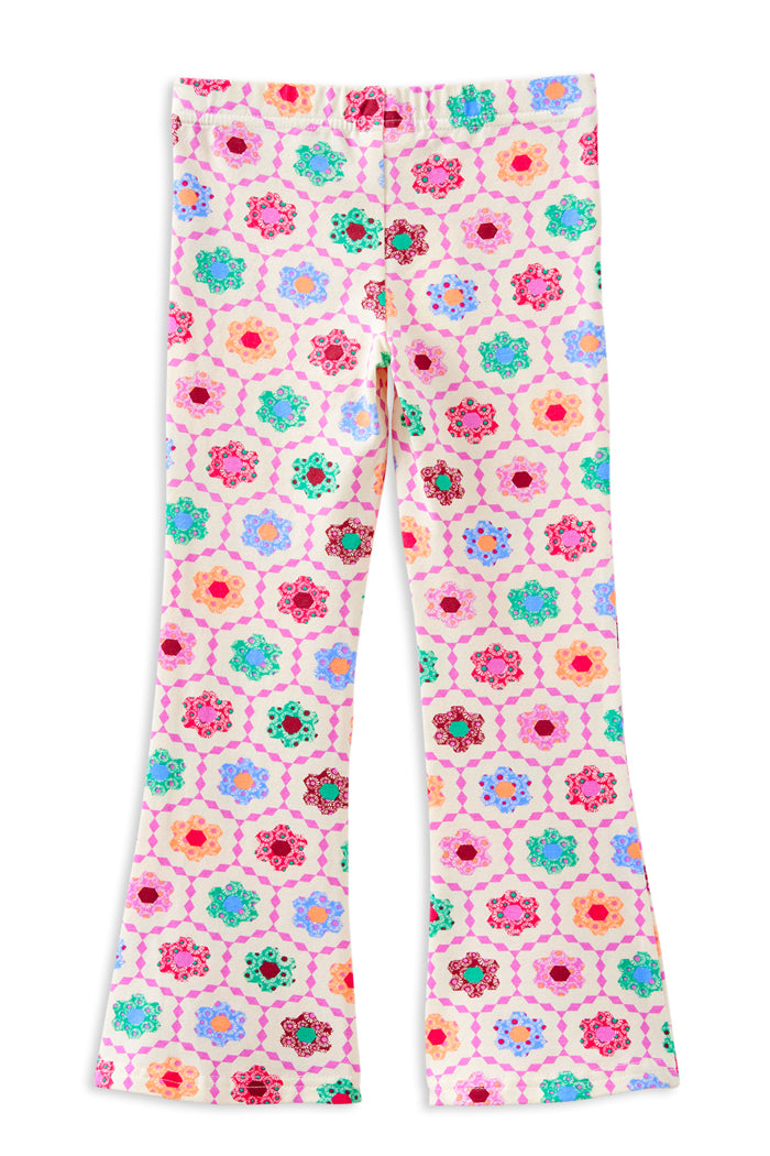 Honeycomb Bloom Flared Legging