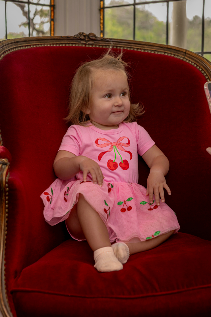 Cherry Tutu Baby Dress